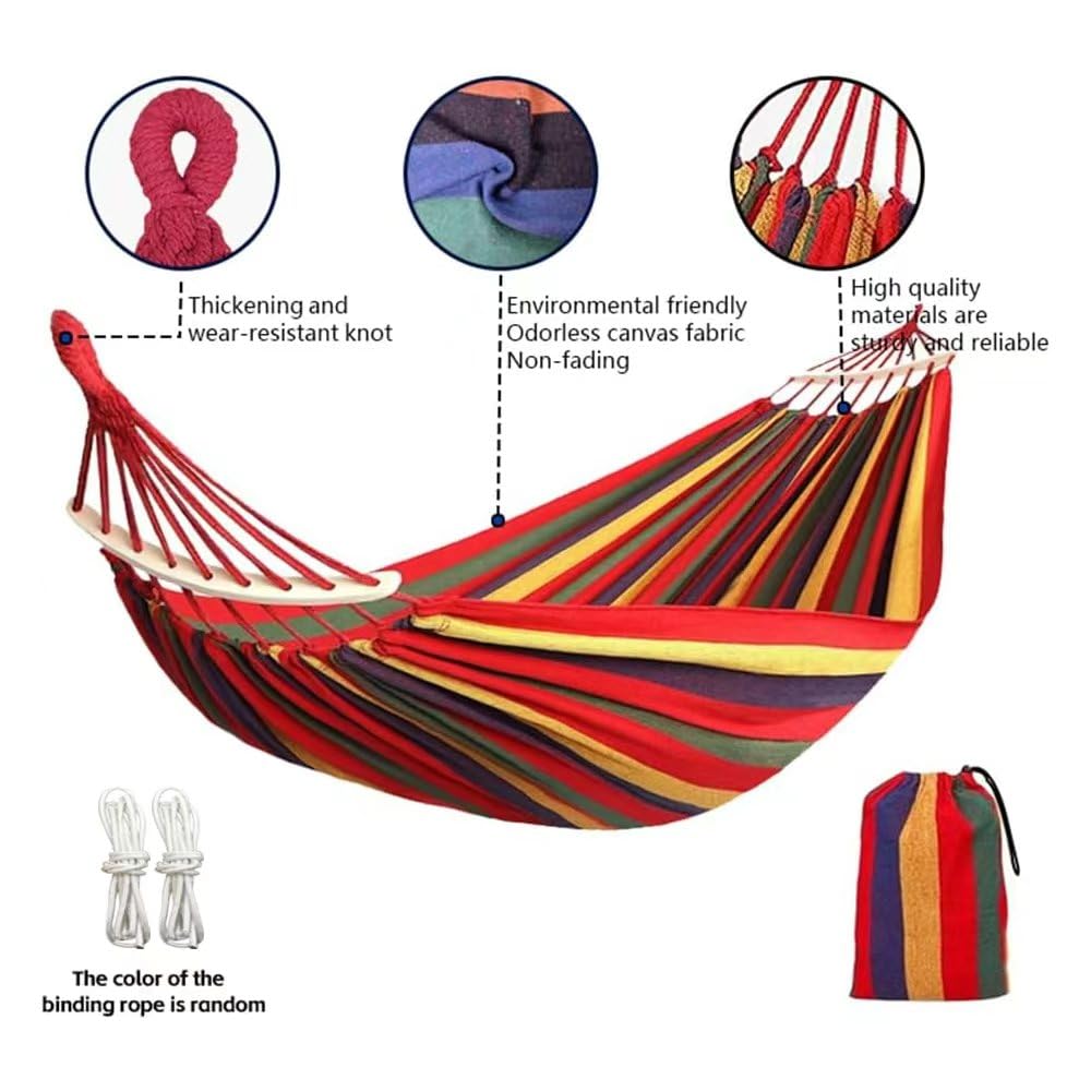 WeiTrust anti-rollover design hammock provides a flat, stable base.