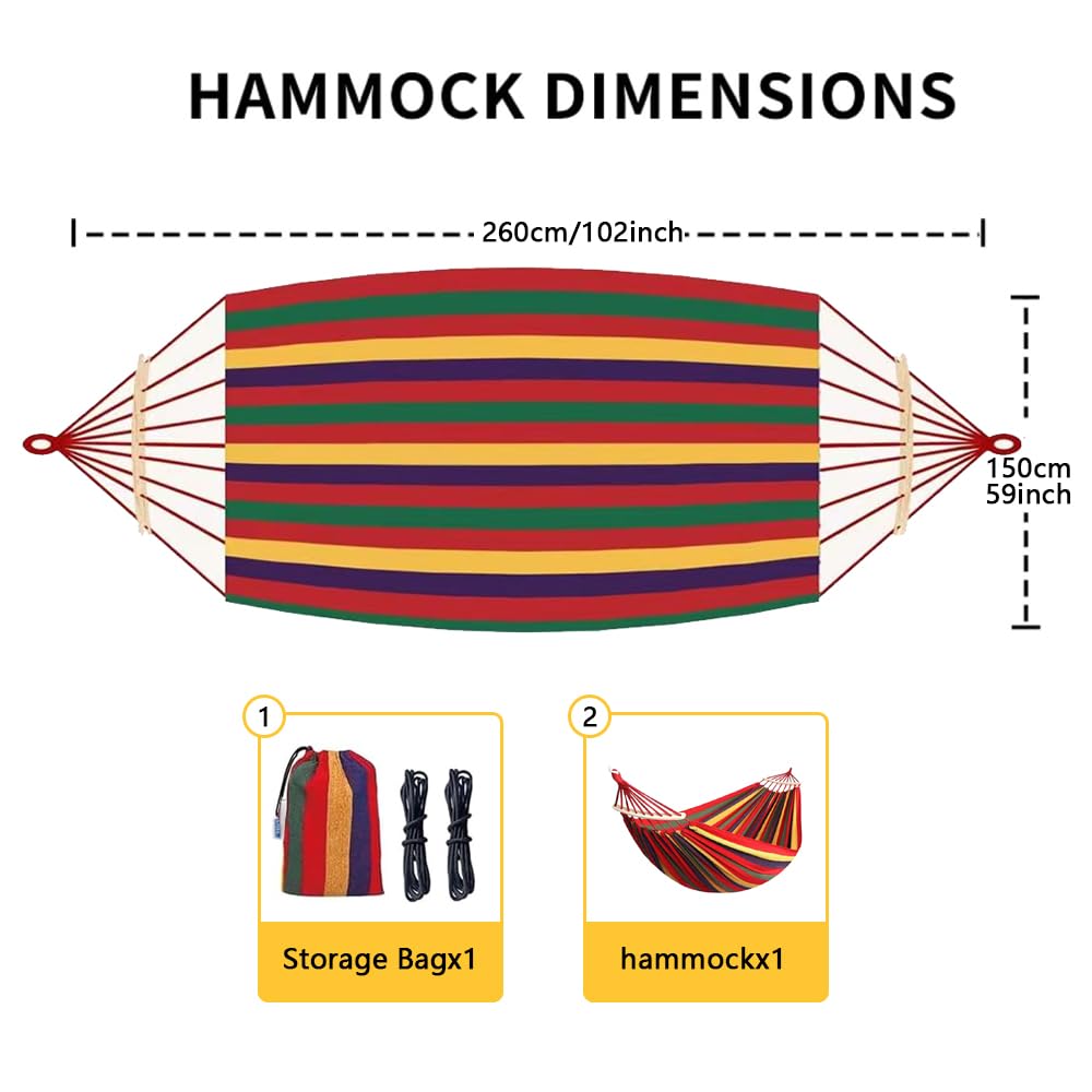 WeiTrust spacious hammock lounge invites stretching out and relaxing anywhere.