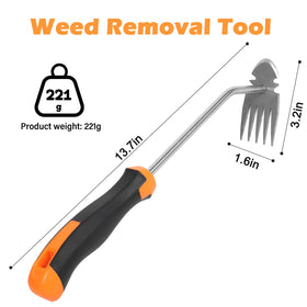 Weivone weed removal tool shows durable manganese steel handle.