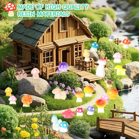WEIZEW bright resin mushrooms with lasting color