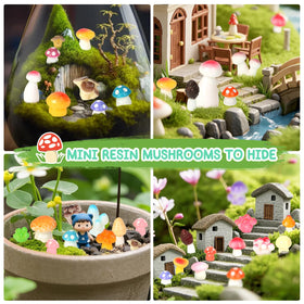 WEIZEW mini mushrooms ideal for dollhouse decor