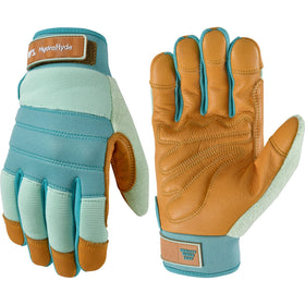 Wells Lamont HydraHyde gloves with leather palm deliver durable gardening protection.