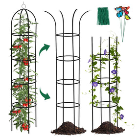 WellSign 6.6ft arched garden arch trellis supports climbers and creates a focal outdoor feature.
