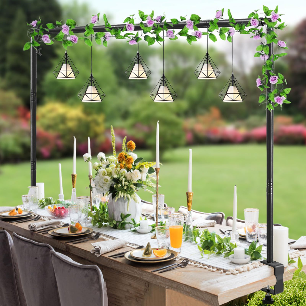 WellSign over-the-table rod stand with clamps offers secure support.