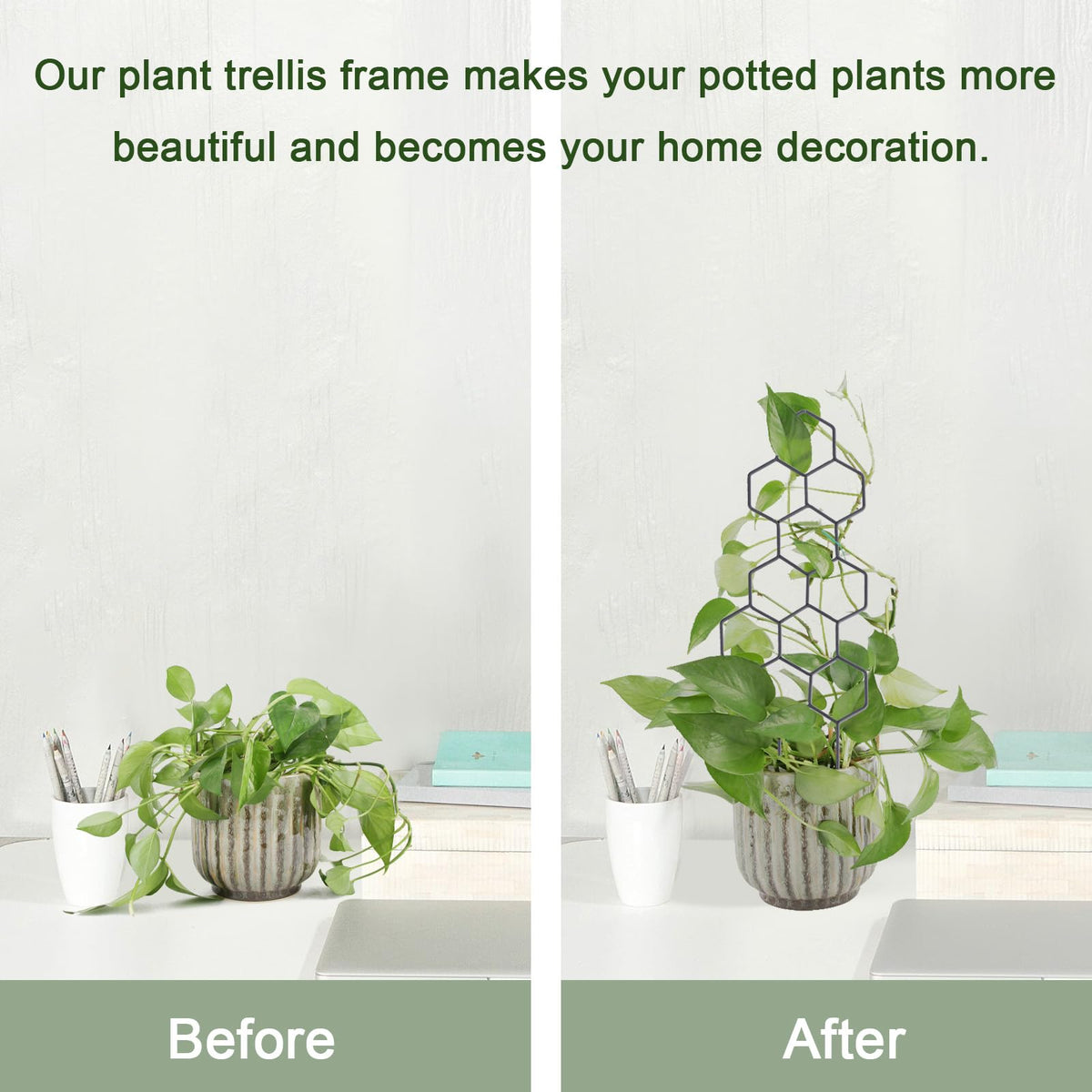 WellSign trellis set includes 100 ties for quick installation.