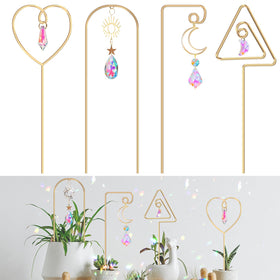 WellSign crystal sun catcher butterfly trellis adds shimmering indoor plant charm.