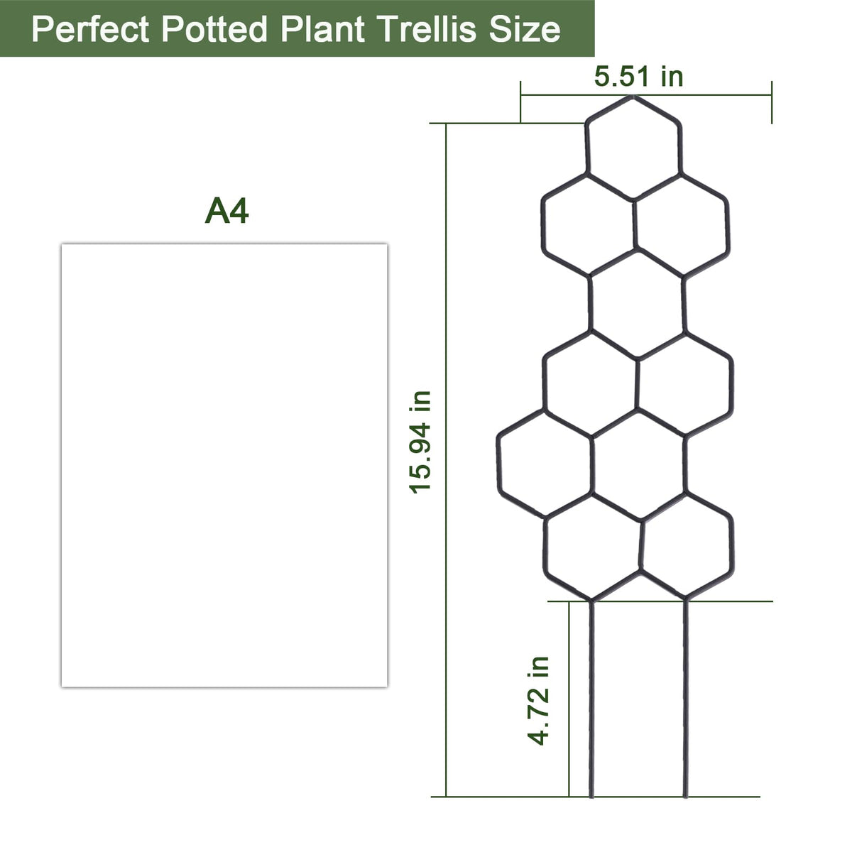WellSign thickened metal trellis designed for durability and long life.