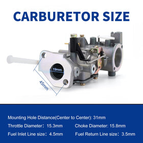 Wellsking 498298 carburetor package contents including filters and gasket kit for easy repair