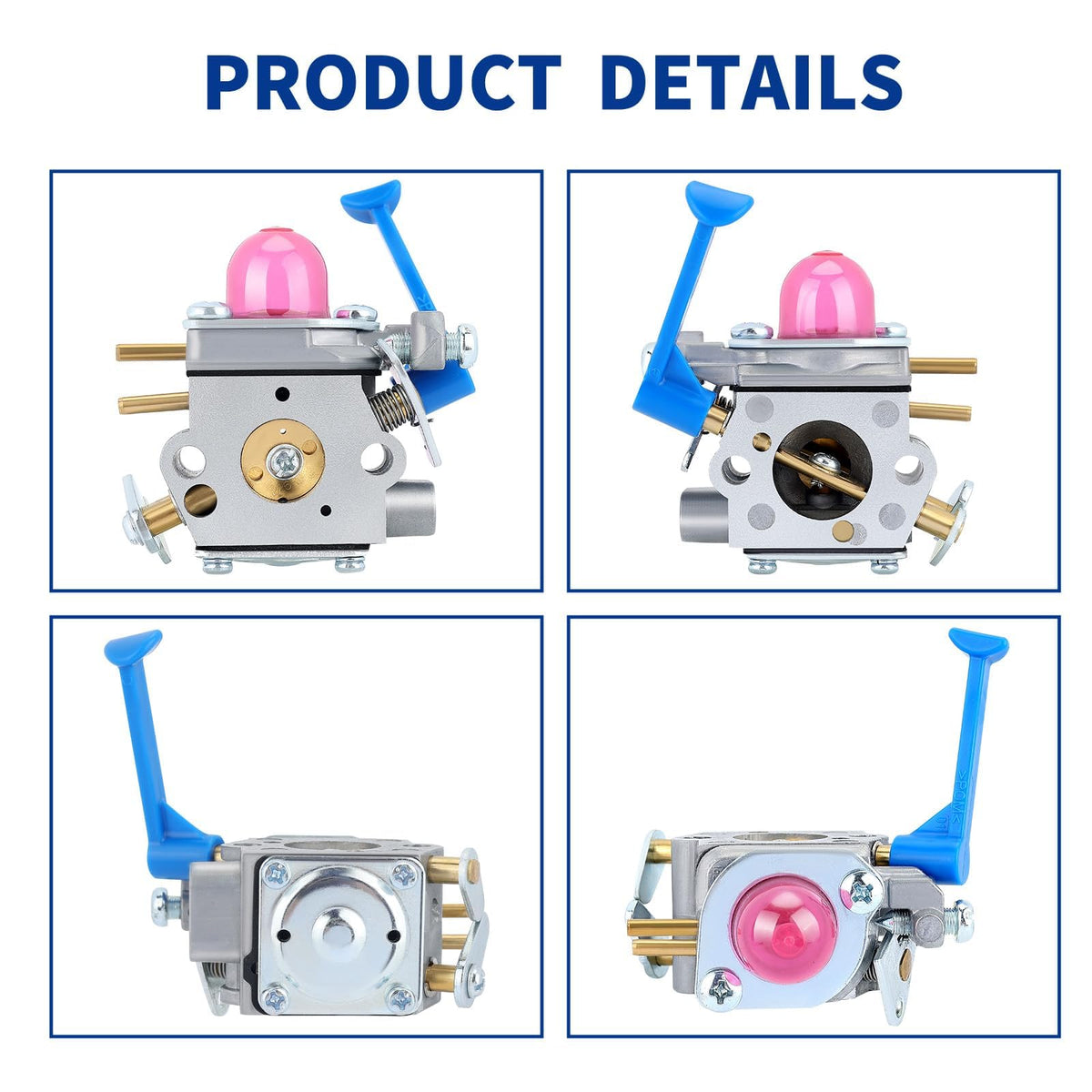 Wellsking carburetor comparison image showing new versus old part