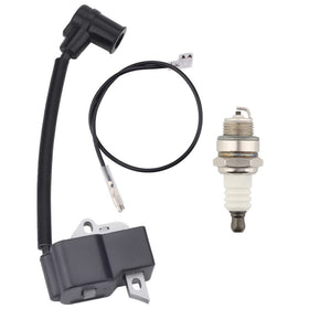 Wellsking ignition coil for Stihl FS75/FS80 front view showing build quality