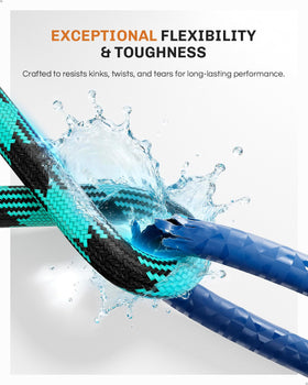 WELLUCK 50 ft hose demonstrates kink-free performance under high pressure