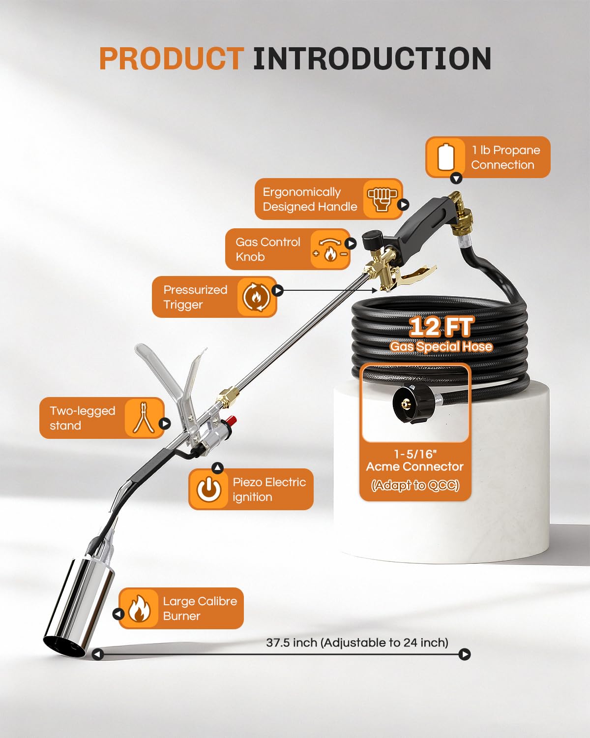 Welluck heavy duty design torch built for tough outdoor tasks