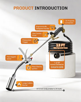 Welluck heavy duty design torch built for tough outdoor tasks