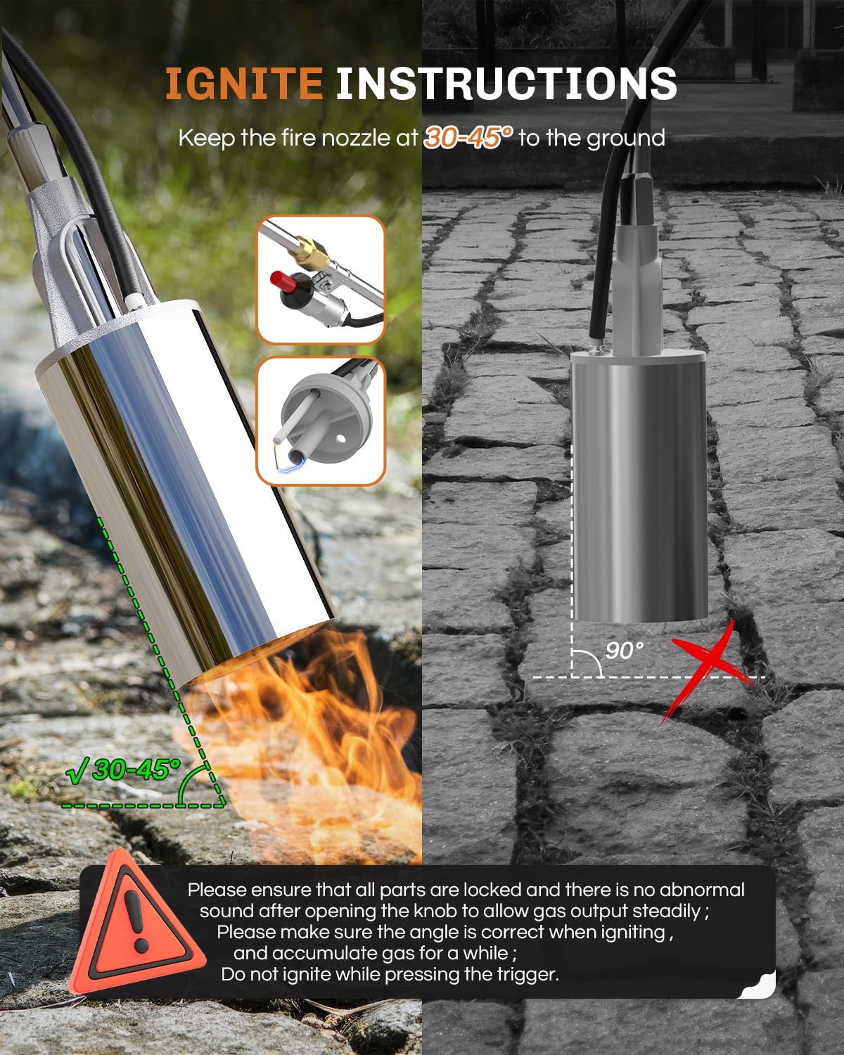 Welluck torch used for snow removal and winter maintenance