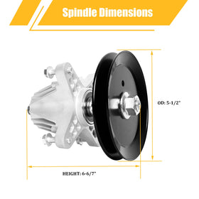 WELOVEHOME spindle assembly for Cub Cadet, top view shows precise mounting points.
