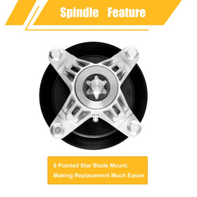 WELOVEHOME spindle assembly for MTD CLT42H, grease fitting close-up for maintenance.