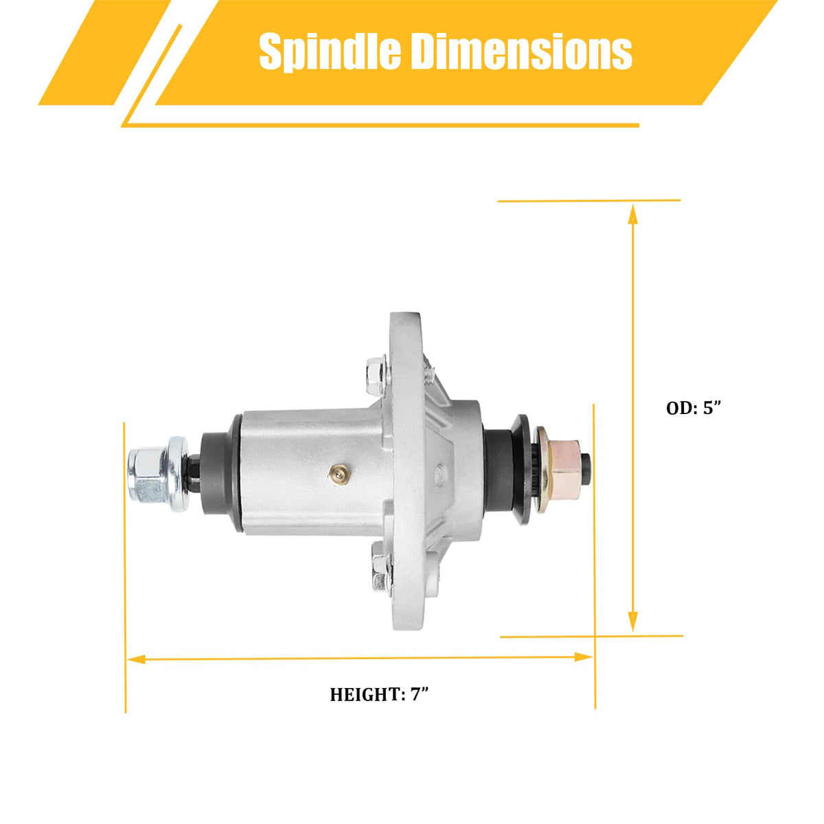 WELOVEHOME spindle grease zerk detail enables easy lubrication and smoother operation