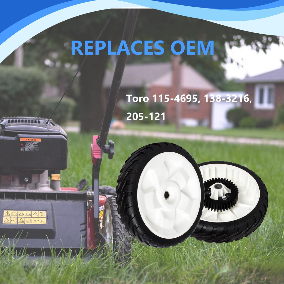 WELOVEHOME two-pack wheels provide convenient replacement and reduced downtime