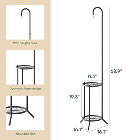 WELUKGUUD sturdy metal plant stand with durable construction.