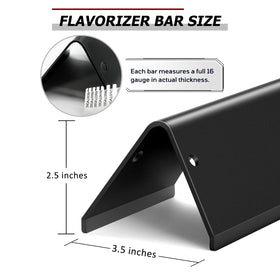 WEMEIKIT heavy-duty 16GA flavorizer bars side profile demonstrates strength