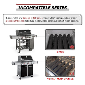WEMEIKIT 17-inch flavorizer bar for Weber LX S440: even heat distribution and long-lasting use