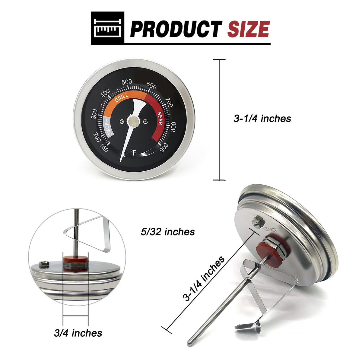 WEMEIKIT easy installation fits Mini to 2XL Big Green Egg models