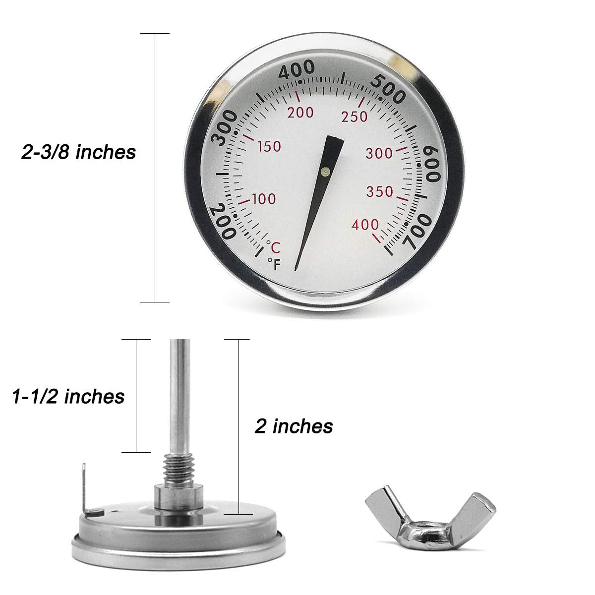 WEMEIKIT temperature scale 150–700°F (70–400°C) on dial