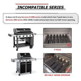 WEMEIKIT GS4 bars fit Weber Genesis II 300 series for easy upgrades.