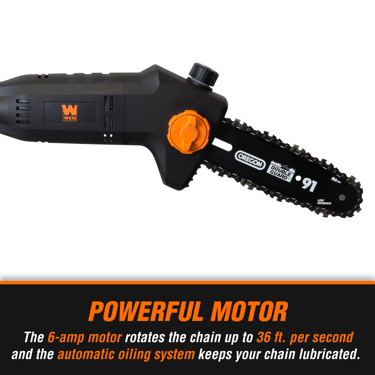 WEN 4019 ambidextrous safety switch minimizes accidents