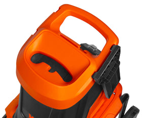 WEN 41130 7-inch wheels and handle enable easy transport.
