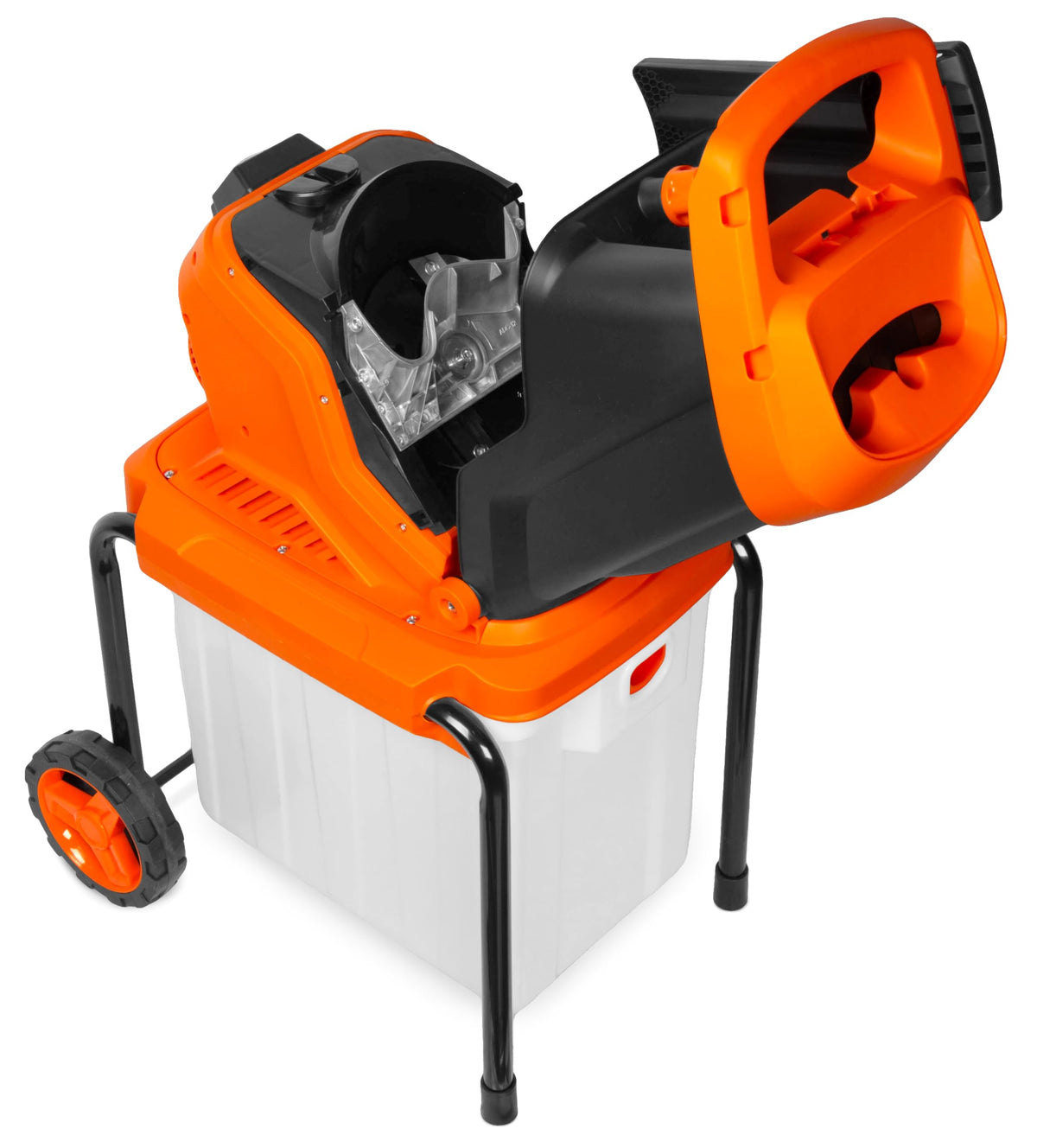 WEN 41130 enclosed housing minimizes noise and dust during shredding.