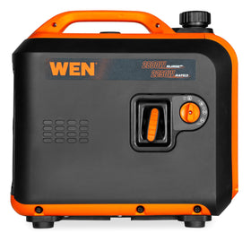 WEN DF280iX eco-mode display highlights fuel efficiency options.