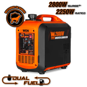 WEN DF280iX propane setup enables LPG flexibility for outdoor use.