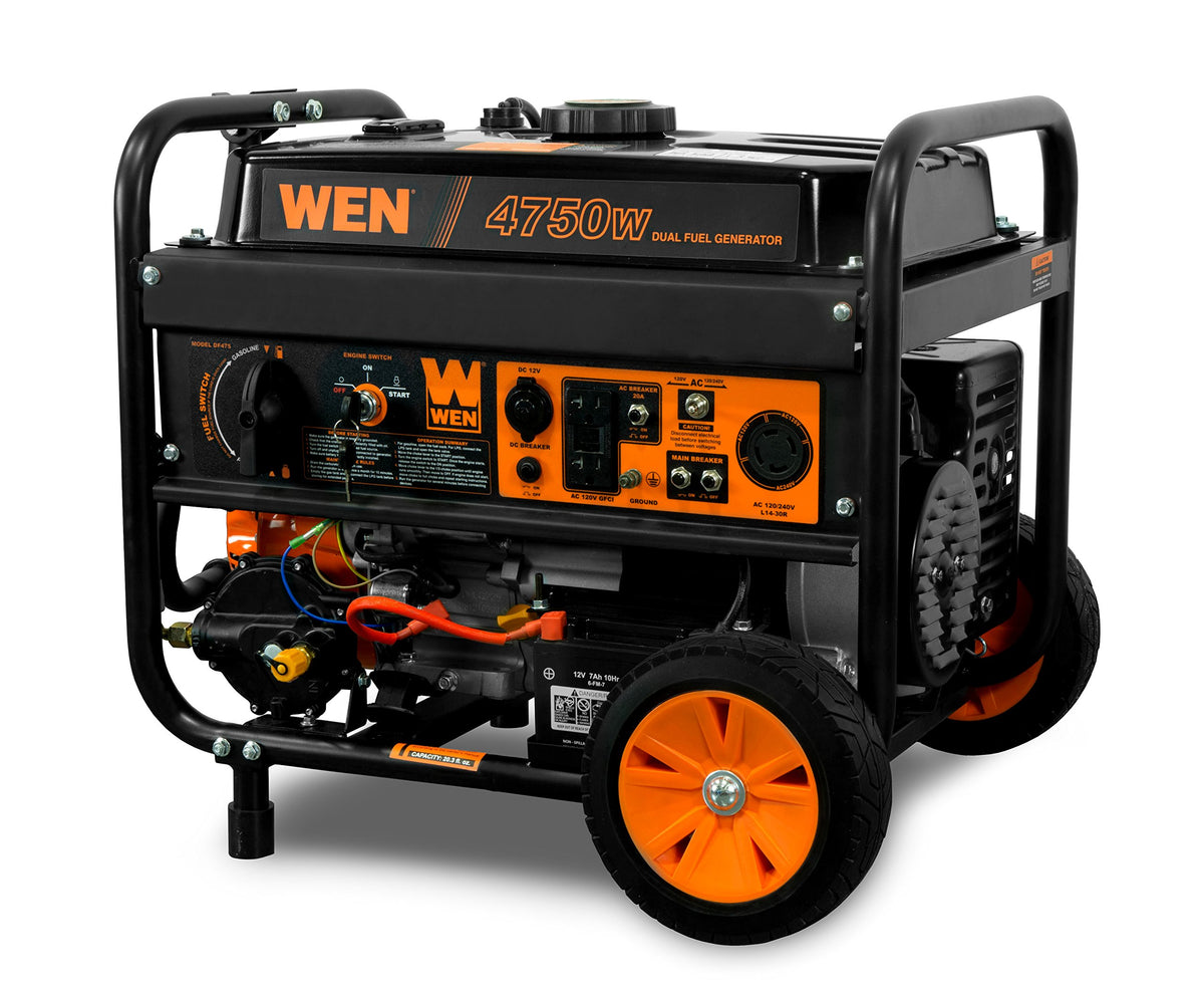 WEN DF475T front view outdoors showing portable power for emergencies and camping