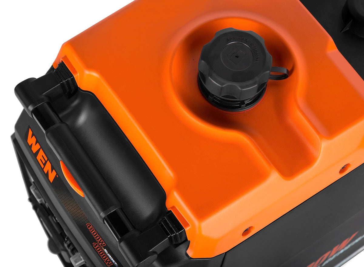 WEN DF480iX LPG quick-connector supports propane fueling for longer run times.