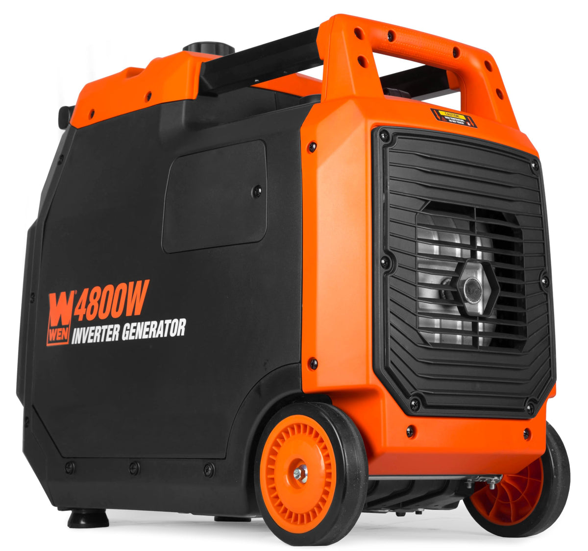 WEN DF480iX wheels and telescoping handle enable effortless transport.