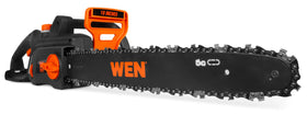 WEN electric chainsaw 18-inch guide bar auto-oiling for longevity