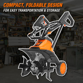 WEN TC1014 collapsible design supports convenient storage after gardening tasks.