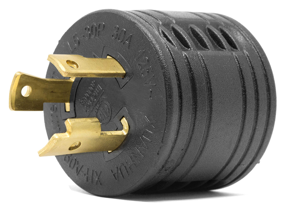 WEN GNA030 twist-lock plug to TT-30R RV outlet adapter for RV power
