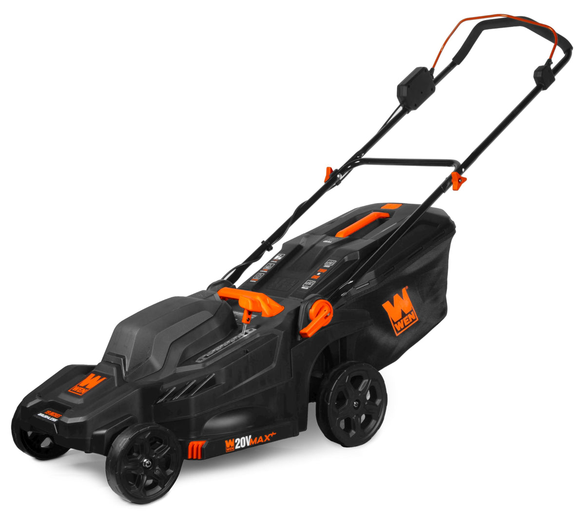 WEN two-in-one mower and mulcher setup offers versatile yard work.