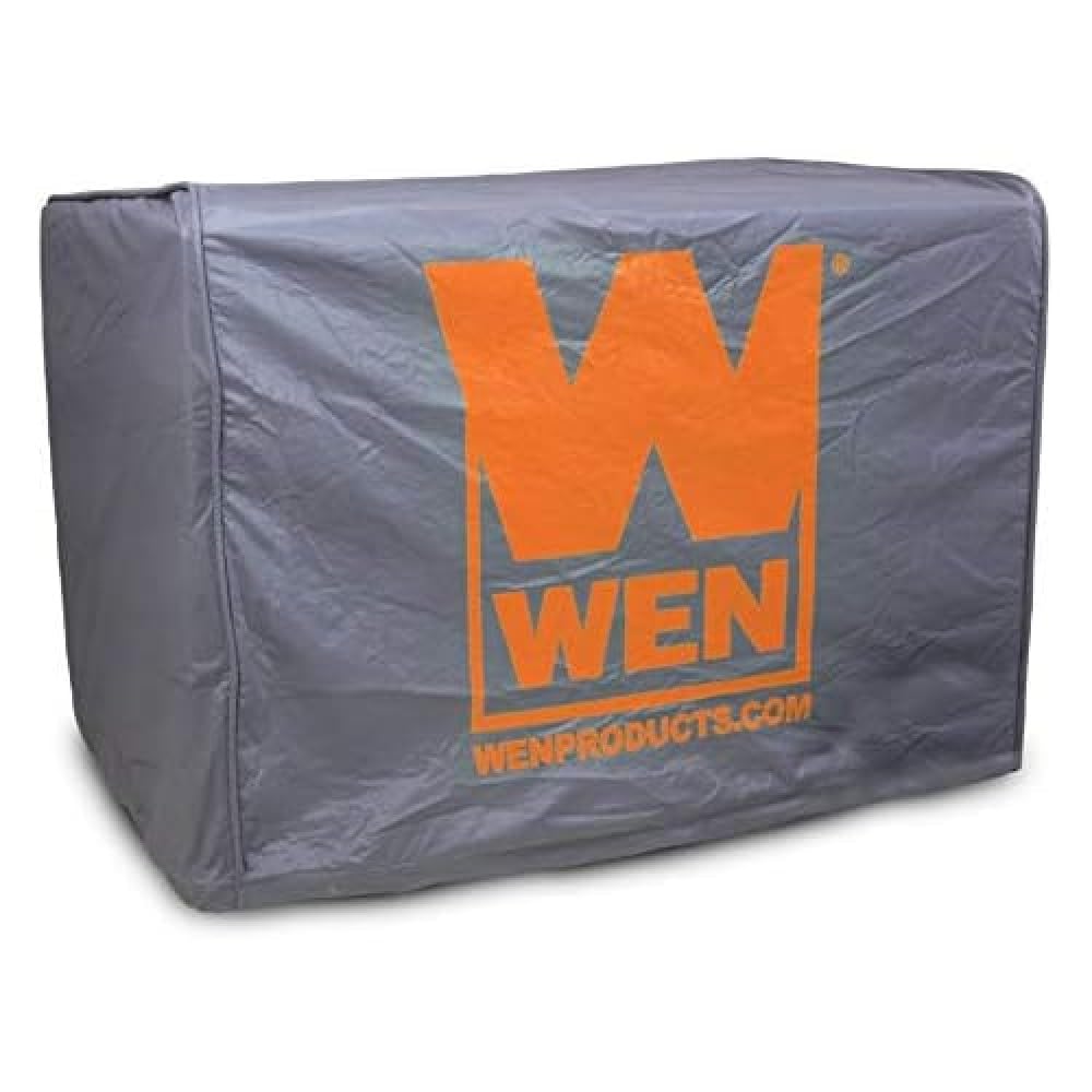 WEN Universal Weatherproof Cover exterior view protecting generator from sun and rain.