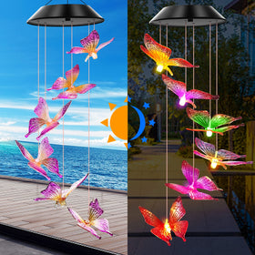 WENANA garden wind chimes hang gracefully, adding festive yard decor.