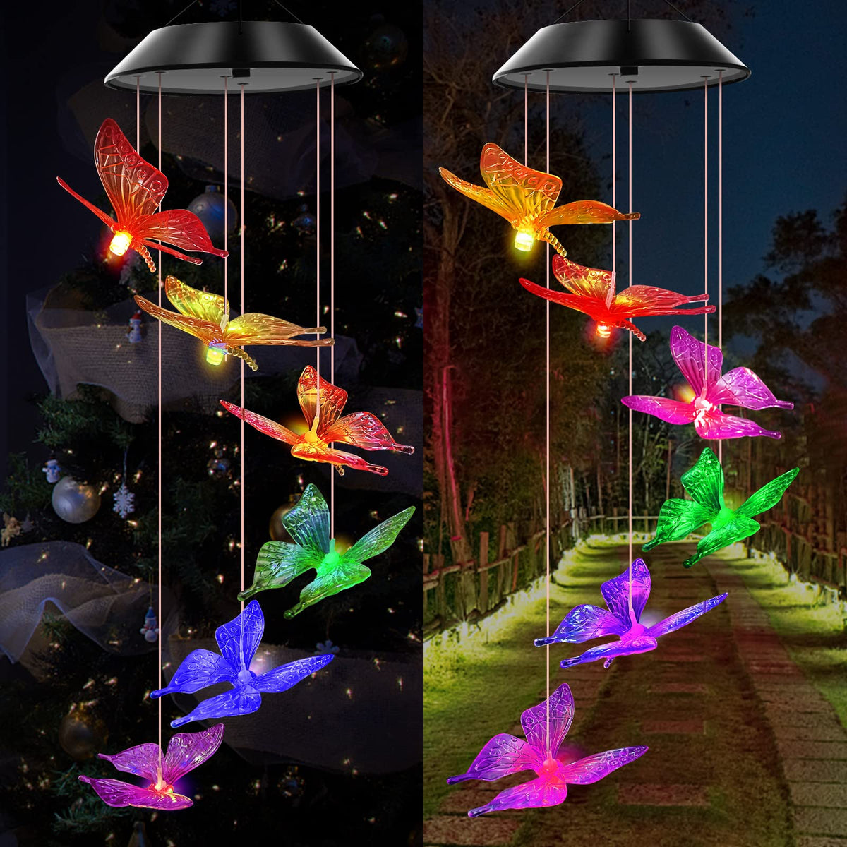 WENANA waterproof wind chimes suit indoor or outdoor use.