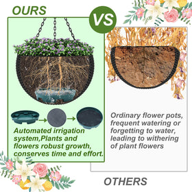 Wenfan 3-in-1 planter saucer pad works as saucer, insert, or liner for baskets.