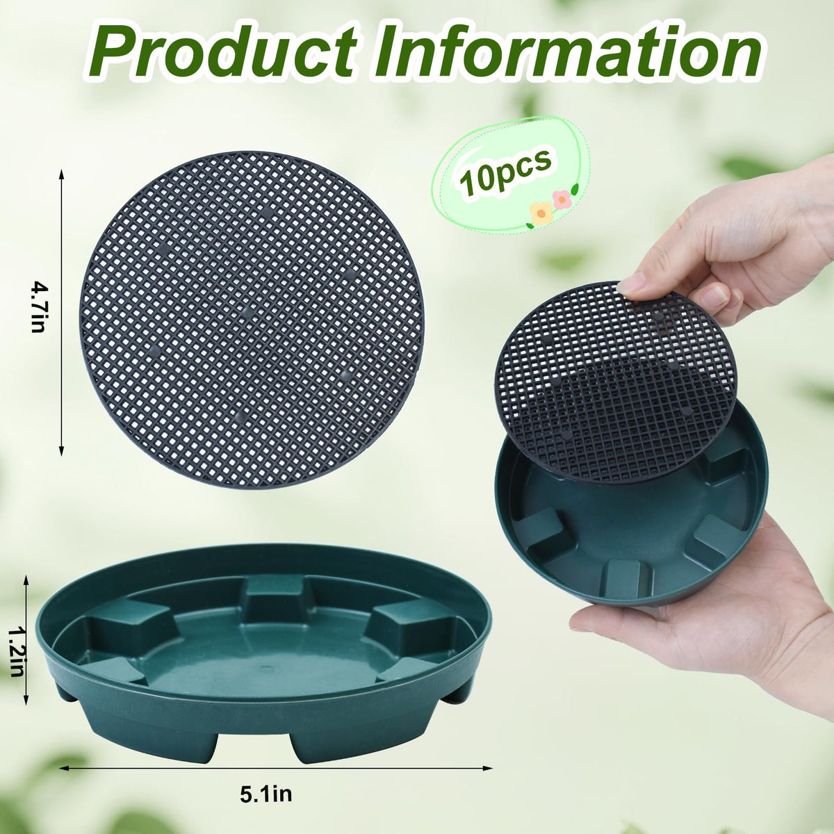 Wenfan self-watering drip pan provides gradual moisture to roots and reduces daily watering.
