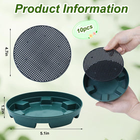 Wenfan self-watering drip pan provides gradual moisture to roots and reduces daily watering.