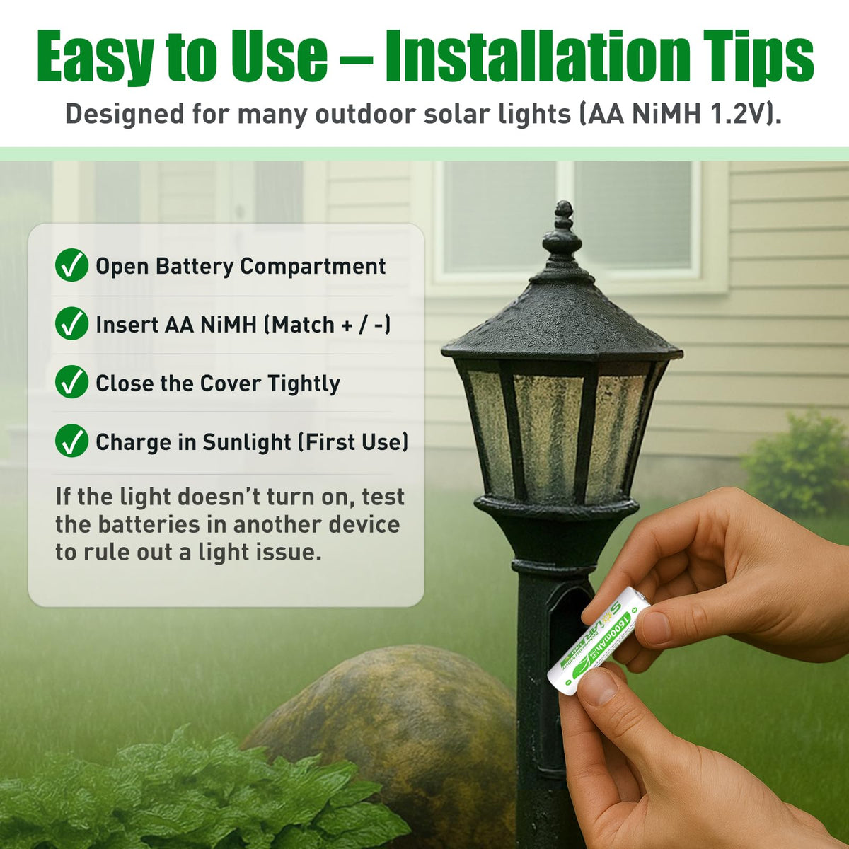 WENJOOP installation guide for outdoor lights