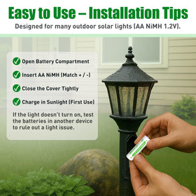 WENJOOP installation guide for outdoor lights