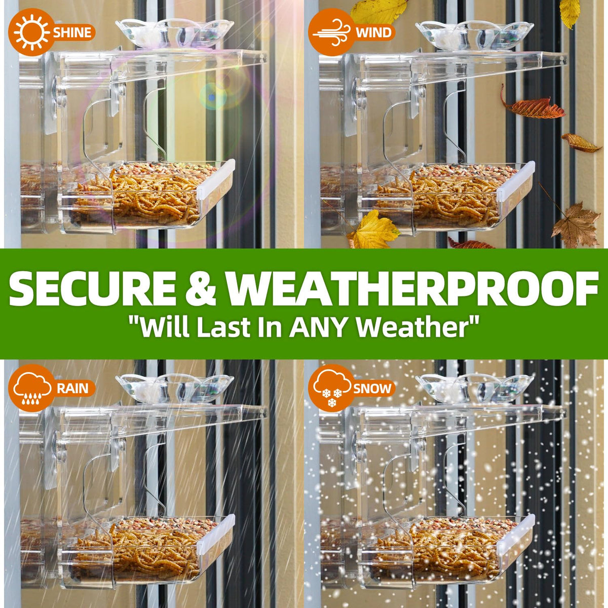WENMIXER all-in-one design combines feeder and bird bath for diverse species.