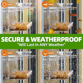 WENMIXER all-in-one design combines feeder and bird bath for diverse species.